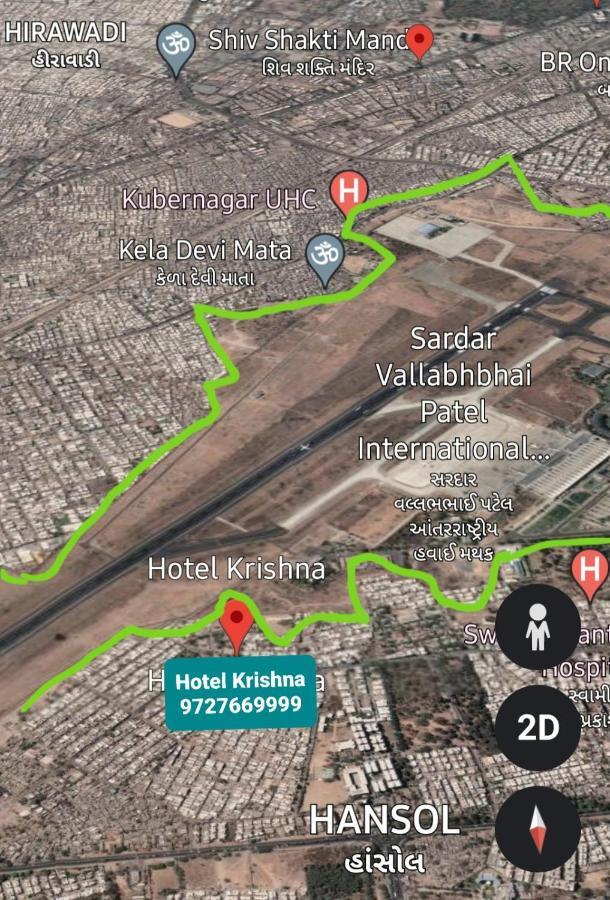 Hotel Krishna Ahmedabad Bagian luar foto